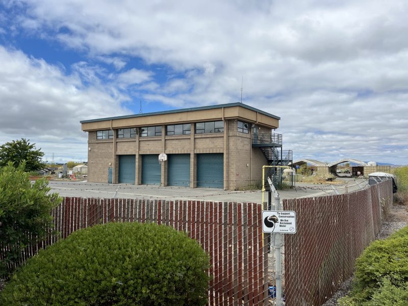 Site location of the future Ecology Center off of Wetlands Edge Road in American Canyon, which will repurpose the current City Corporation Yard building and surrounding area. Xavey Bzdek photo