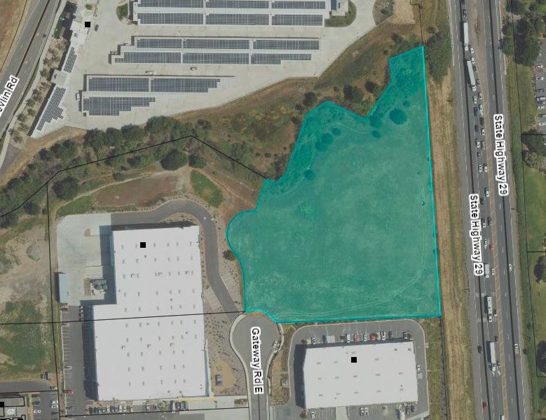 Approved winery development site. Image courtesy Napa County