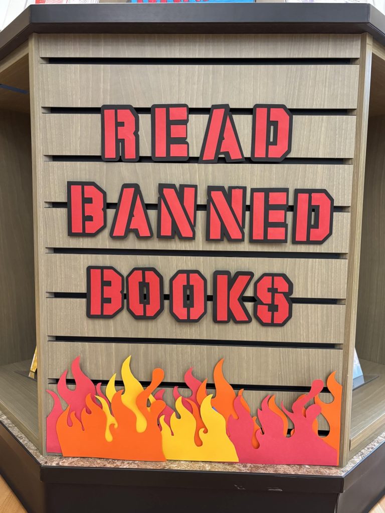 Calistoga Library Banned Books Week display. Submitted photo