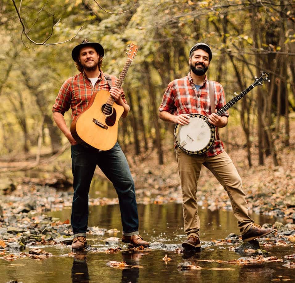 The Okee Dokee Brothers, Joe Mailander (left) and Justin Lansing, perform in Yountville on Oct. 19. Submitted photo