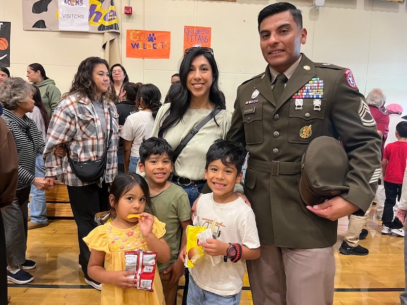 American Canyon Army recruiter and his family