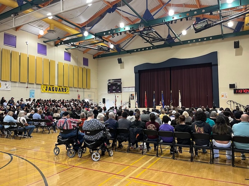Veterans Day ceremony at American Canyon Middle School