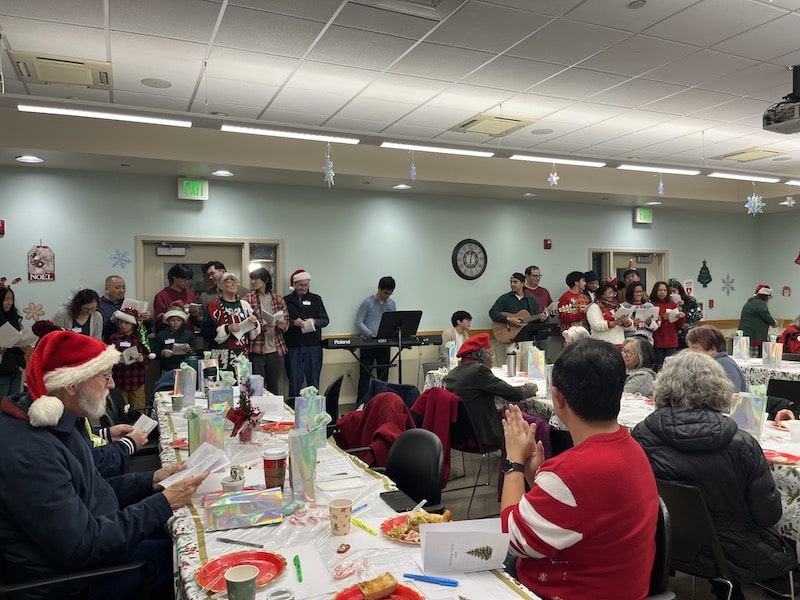 Cocoa and Carols event at Adult Activities Center by Soroptimist Club