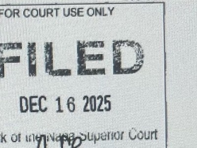 Napa Superior Court complaint 'filed' stamp