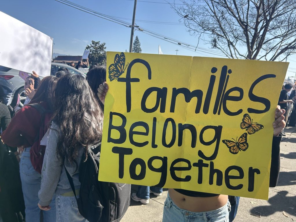 High school students protested ICE and other Trump administration policies on Friday, Feb. 6 in Napa. Submitted photo Submitted photos