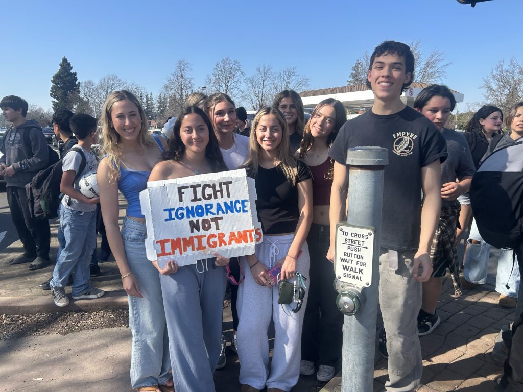 High school students protested ICE and other Trump administration policies on Friday, Feb. 6 in Napa. Submitted photo Submitted photos