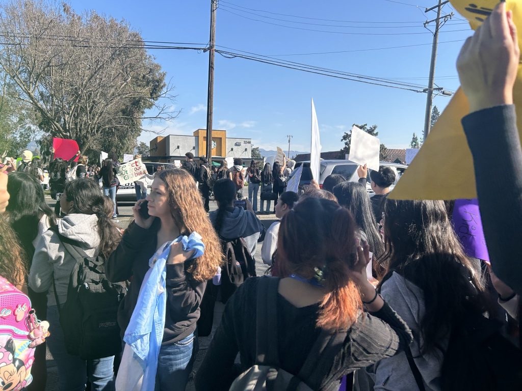 High school students protested ICE and other Trump administration policies on Friday, Feb. 6 in Napa. Submitted photo Submitted photos