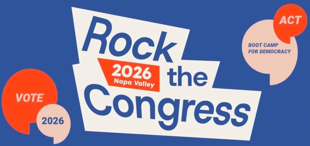 graphic image with text in center stating rock the congress